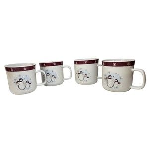 Christmas Holiday Snowman Cup Mug Royal Seasons Replacement Set Dining K…